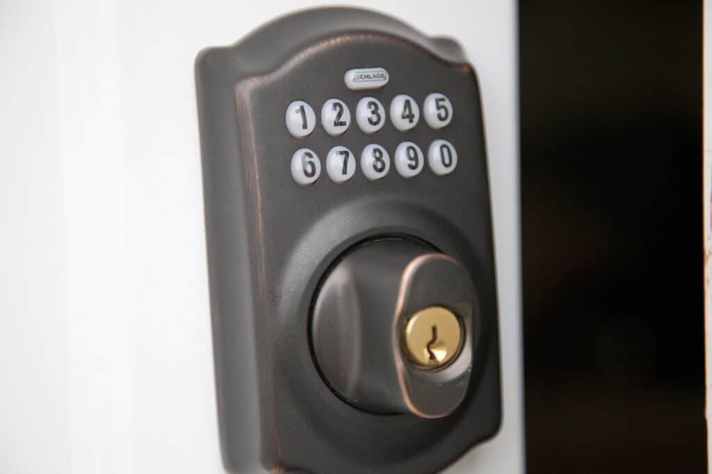 How To Lock Schlage Keypad From Inside