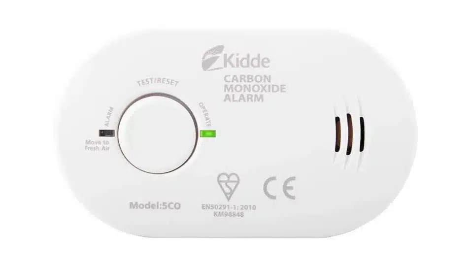 Where should you place a carbon monoxide detector