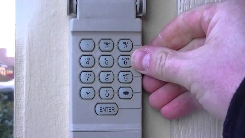 How To Lock Garage Door Keypad