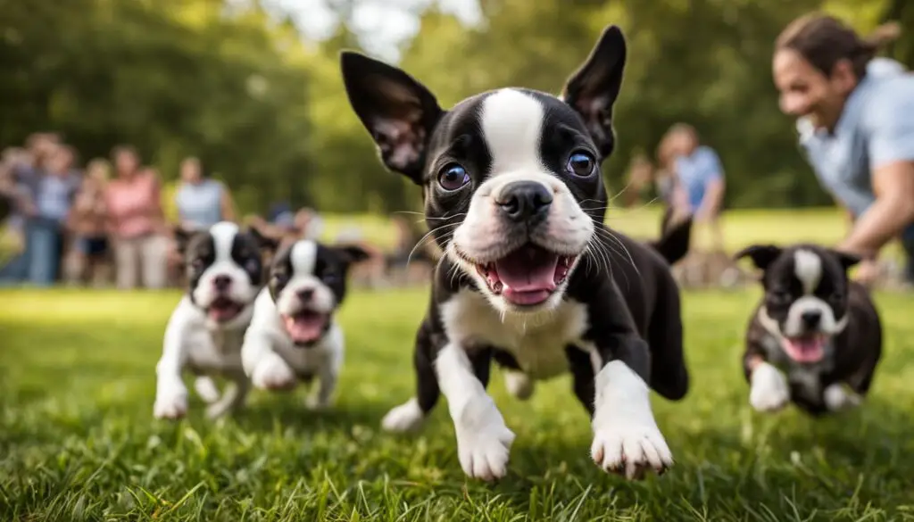 socialize Boston Terrier puppy