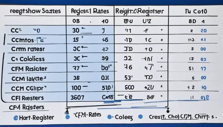 hart and cooley register cfm chart