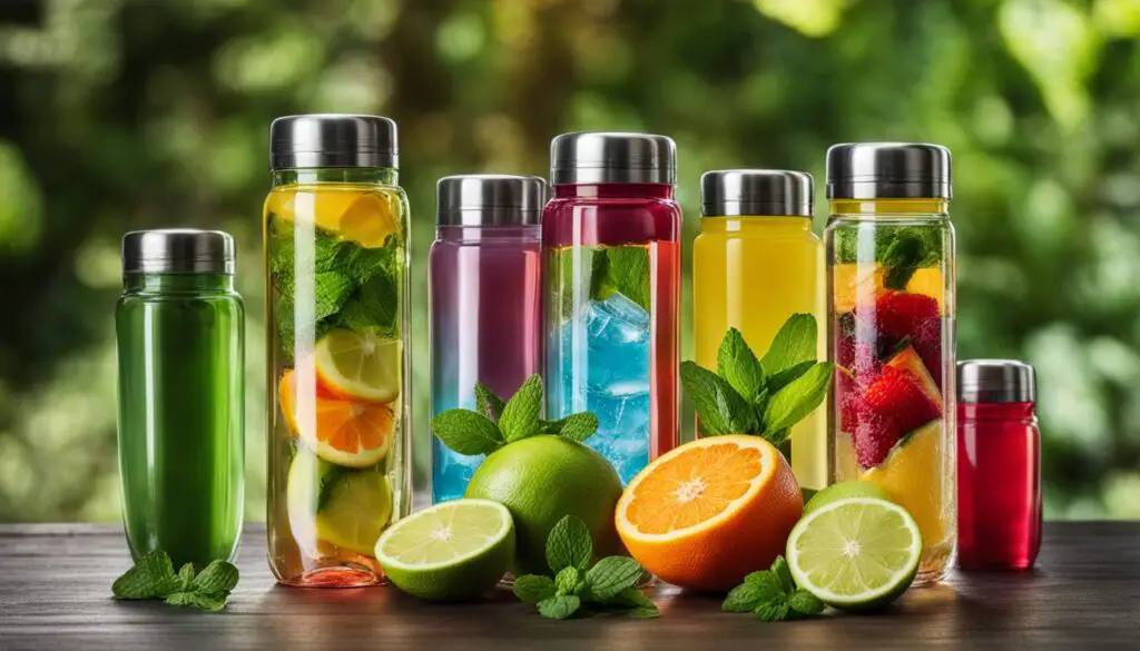 Water bottles with infusers
